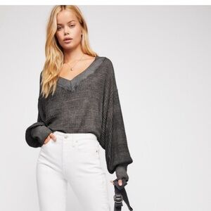 We The Free South Side Thermal Top- Dark Grey Size small